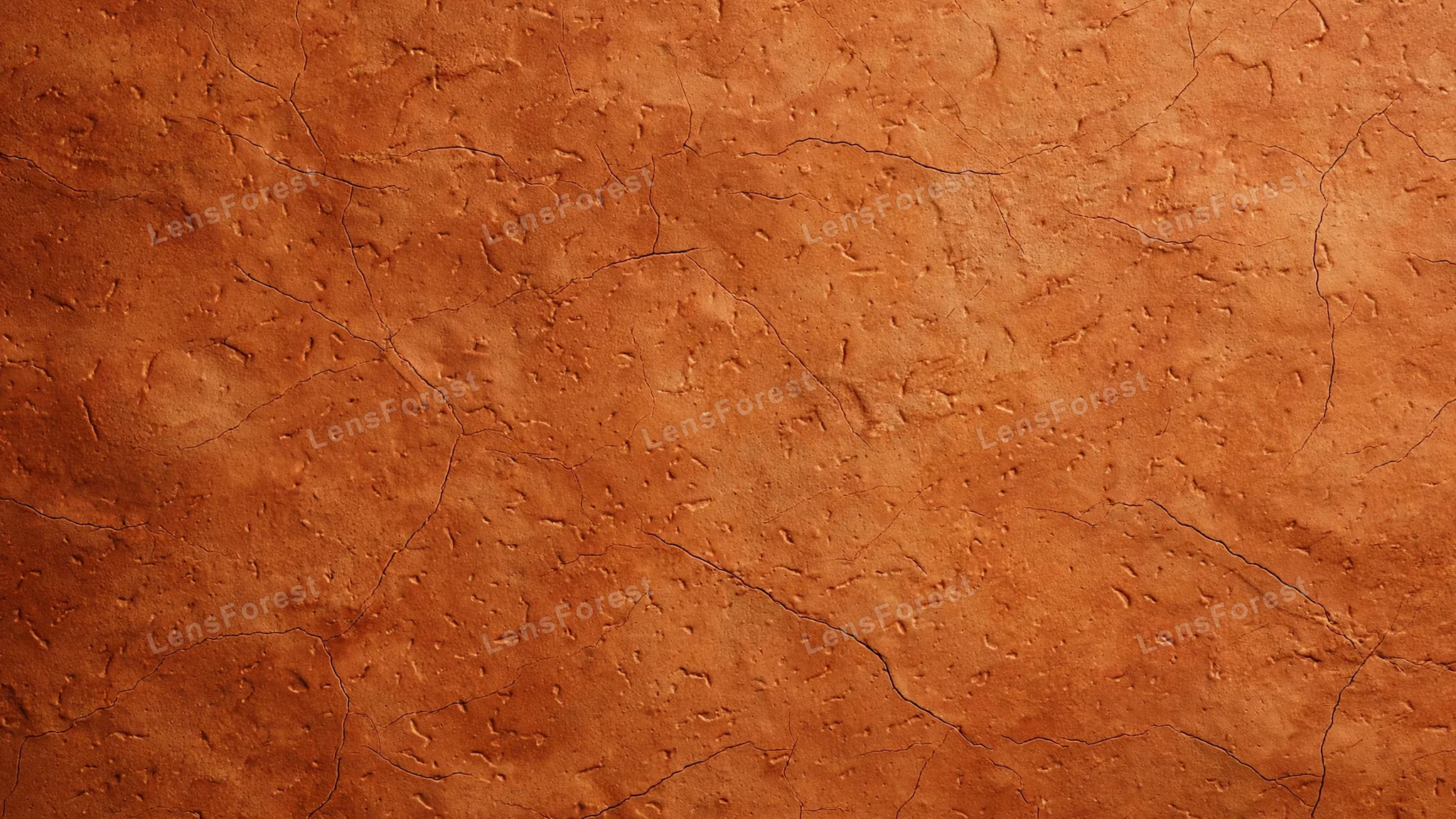 A warm terracotta clay texture background with a smooth matte earthen surface and subtle natural variation